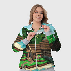 Женский 3D-костюм Minecraft House, цвет: 3D-меланж — фото 2