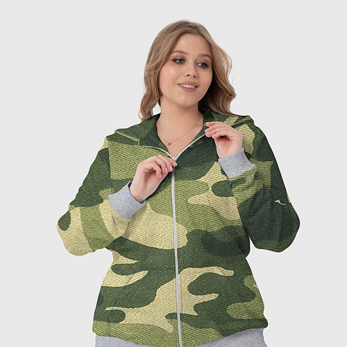 Женский костюм Хаки / 3D-Меланж – фото 3