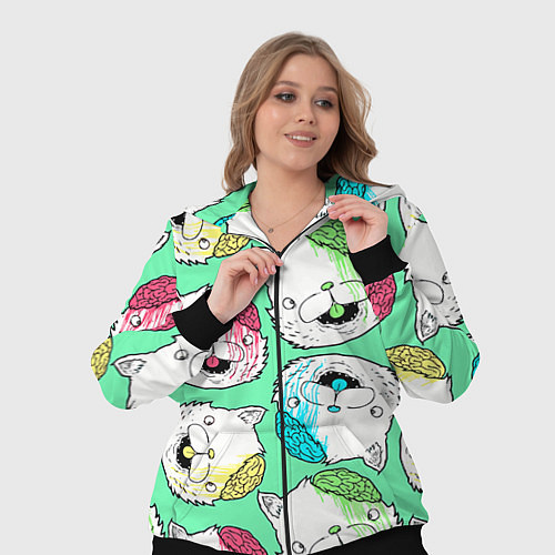 Женский костюм Drop Dead: Kitty Heads / 3D-Черный – фото 3