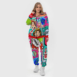 Женский 3D-костюм POP ART, цвет: 3D-красный — фото 2