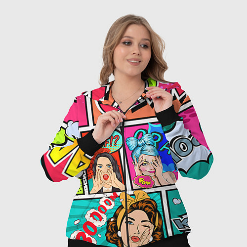 Женский костюм POP ART / 3D-Черный – фото 3