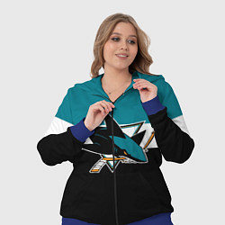 Женский 3D-костюм San Jose Sharks, цвет: 3D-синий — фото 2
