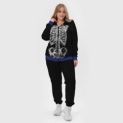 Женский 3D-костюм Скелет, цвет: 3D-синий — фото 2