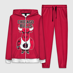 Женский 3D-костюм Chicago bulls, цвет: 3D-белый