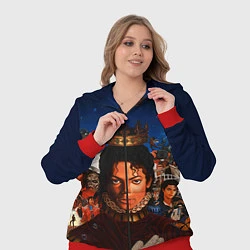 Женский 3D-костюм Michael Jackson: Pop King, цвет: 3D-красный — фото 2