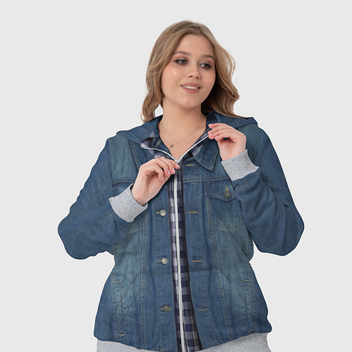 Женский костюм Джинсовка / 3D-Меланж – фото 3