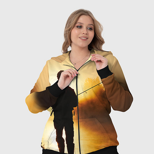 Женский костюм Вечерний рыбак / 3D-Черный – фото 3