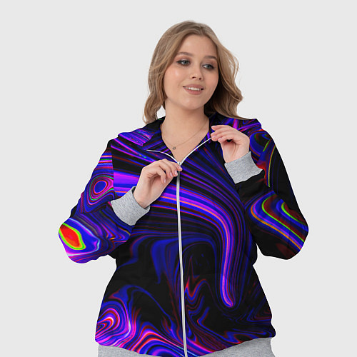 Женский костюм Цветные разводы / 3D-Меланж – фото 3