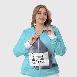 Женский 3D-костюм I have resing cat face, цвет: 3D-белый — фото 2