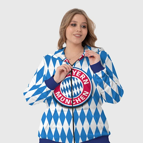 Женский костюм FC Bayern Munchen / 3D-Синий – фото 3