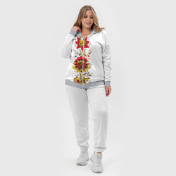 Женский 3D-костюм Хохлома: цветы, цвет: 3D-меланж — фото 2