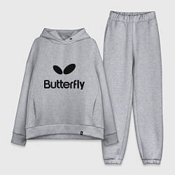 Женский костюм оверсайз Butterfly Logo