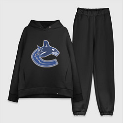 Женский костюм оверсайз Vancouver Canucks, цвет: черный