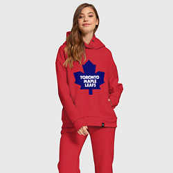 Женский костюм оверсайз Toronto Maple Leafs, цвет: красный — фото 2