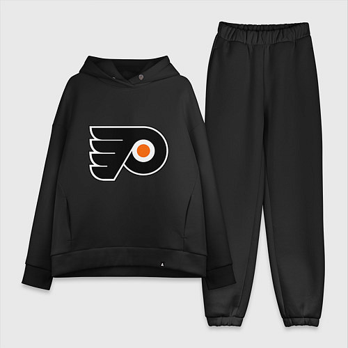 Женский костюм оверсайз Philadelphia Flyers / Черный – фото 1