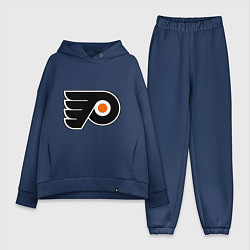 Женский костюм оверсайз Philadelphia Flyers, цвет: тёмно-синий