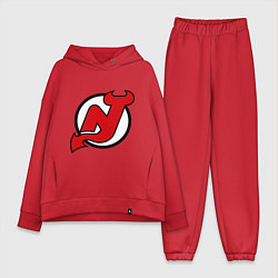 Женский костюм оверсайз New Jersey Devils, цвет: красный