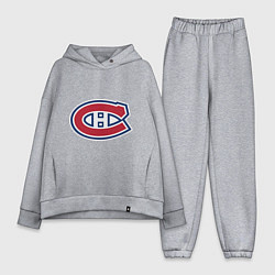 Женский костюм оверсайз Montreal Canadiens, цвет: меланж