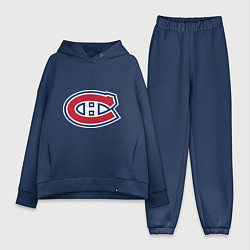 Женский костюм оверсайз Montreal Canadiens, цвет: тёмно-синий