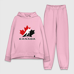 Женский костюм оверсайз Canada, цвет: светло-розовый