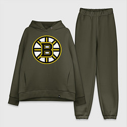 Женский костюм оверсайз Boston Bruins, цвет: хаки