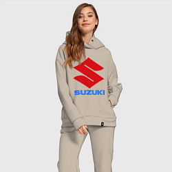 Женский костюм оверсайз Suzuki, цвет: миндальный — фото 2