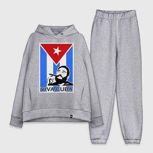 Женский костюм оверсайз Fidel: Viva, Cuba! / Меланж – фото 1