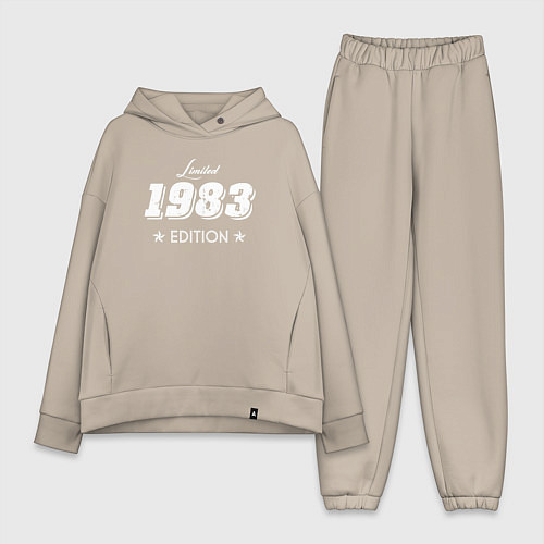 Женский костюм оверсайз Limited Edition 1983 / Миндальный – фото 1