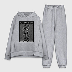 Женский костюм оверсайз Joy Division: Unknown Pleasures, цвет: меланж