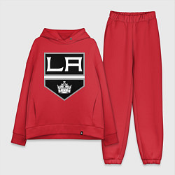 Женский костюм оверсайз Los Angeles Kings, цвет: красный