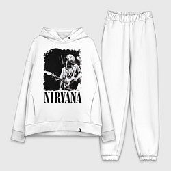 Женский костюм оверсайз Black Nirvana, цвет: белый