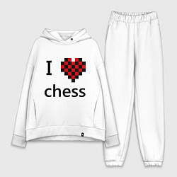 Женский костюм оверсайз I love chess