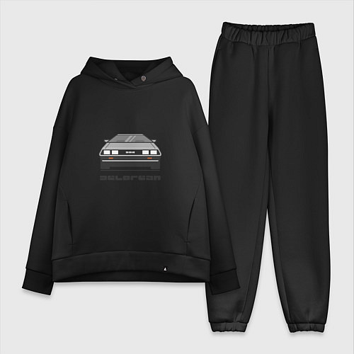 Женский костюм оверсайз DeLorean / Черный – фото 1