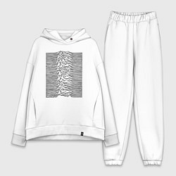 Женский костюм оверсайз Unknown Pleasures, цвет: белый