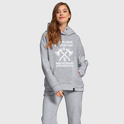 Женский костюм оверсайз Железный дровосек, цвет: меланж — фото 2