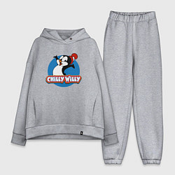 Женский костюм оверсайз Chilly Willy, цвет: меланж