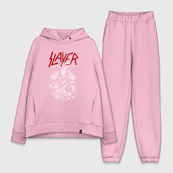 Женский костюм оверсайз Slayer: Devil Goat, цвет: светло-розовый