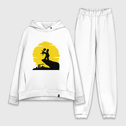 Женский костюм оверсайз Homer & Bart, цвет: белый