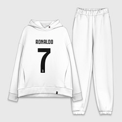 Женский костюм оверсайз RONALDO 7, цвет: белый