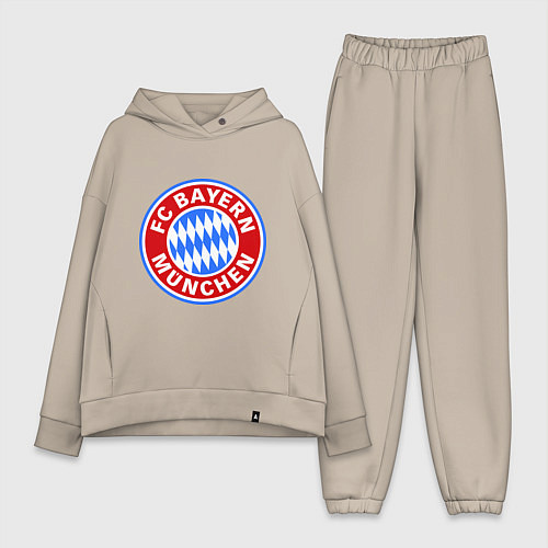 Женский костюм оверсайз Bayern Munchen FC / Миндальный – фото 1