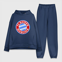 Женский костюм оверсайз Bayern Munchen FC, цвет: тёмно-синий