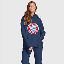 Женский костюм оверсайз Bayern Munchen FC, цвет: тёмно-синий — фото 2
