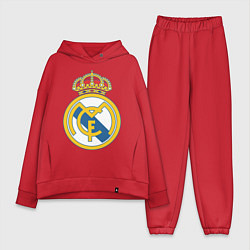 Женский костюм оверсайз Real Madrid FC, цвет: красный