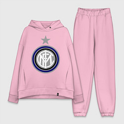 Женский костюм оверсайз Inter FC, цвет: светло-розовый