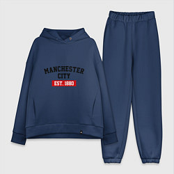 Женский костюм оверсайз FC Manchester City Est. 1880, цвет: тёмно-синий