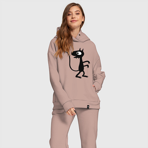 Женский костюм оверсайз Luci / Пыльно-розовый – фото 2