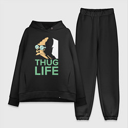 Женский костюм оверсайз Zoidberg: Thug Life, цвет: черный
