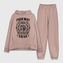 Женский костюм оверсайз Parkway Drive: Australia, цвет: пыльно-розовый