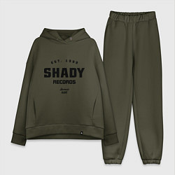 Женский костюм оверсайз Shady records, цвет: хаки