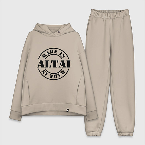 Женский костюм оверсайз Made in Altai / Миндальный – фото 1